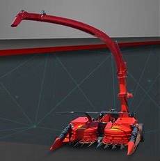 Double Rows Independent Maize Silage Choppers