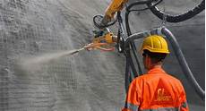 Spraying Concrete Pump